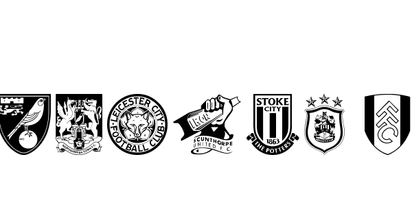 English Football Club Badges font thumb